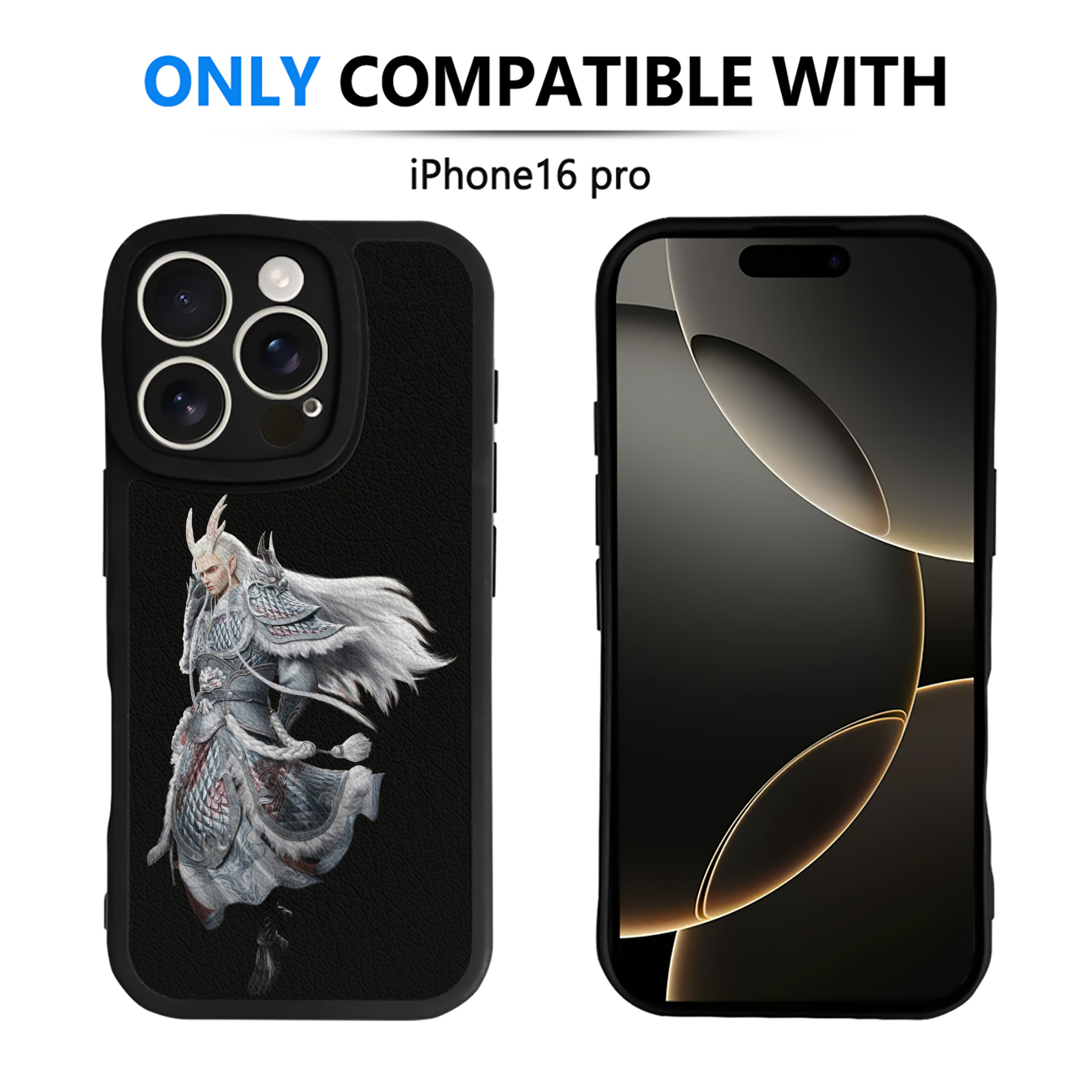 （画像用） Ne Zha 2 ナタ 魔童の大暴れ 【iPhone 16シリーズ対応】シリコンスマホケース（レザー調） 材質：シリコン